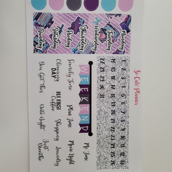 Planner Stickers So Cute Planner Weekly Back To School Stickers New #0371 - Picture 10 of 12